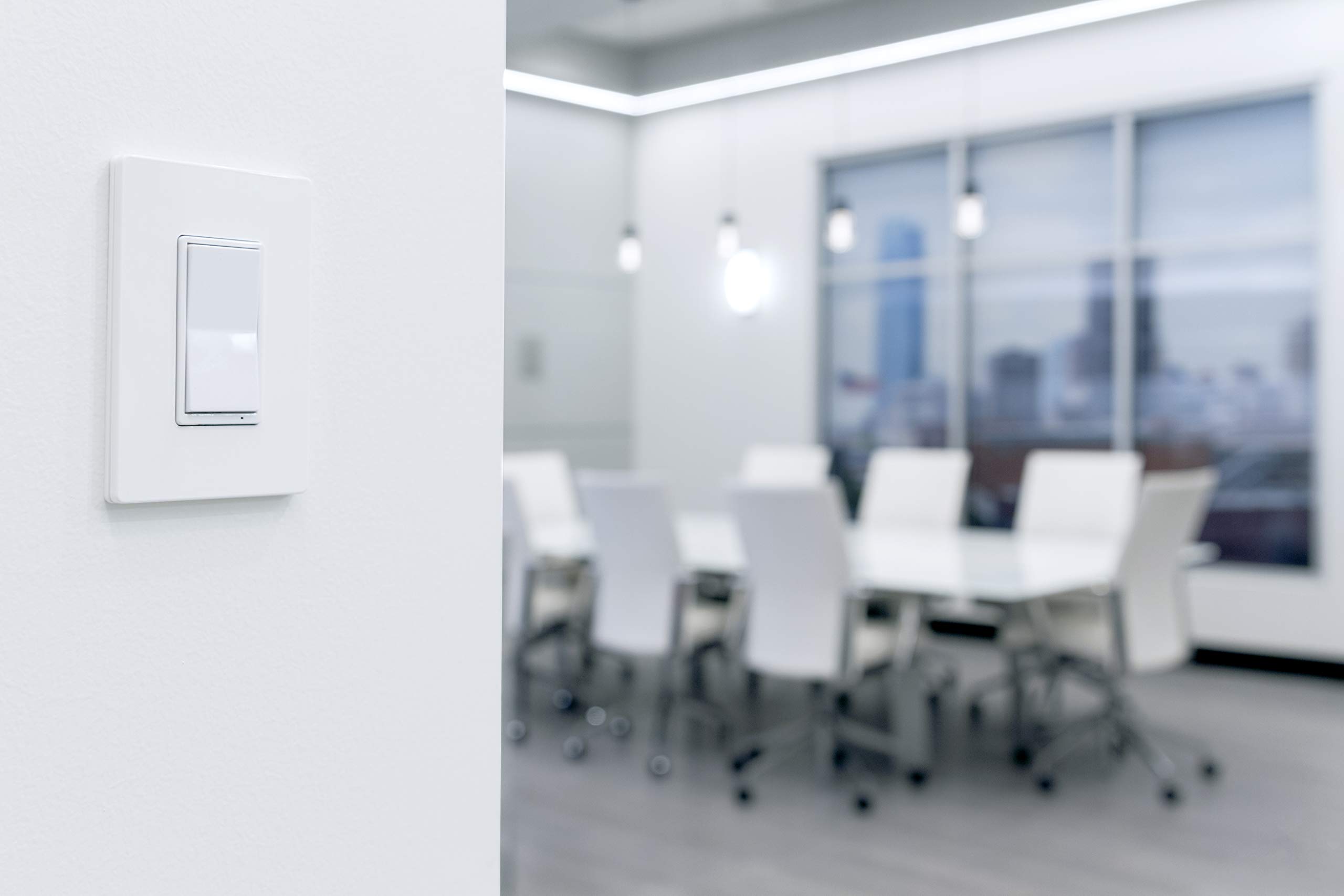 GE 12723 Enbrighten Add Z-Wave Zigbee Smart Lighting Controls, Works with Alexa, Google Assistant, SmartThings NOT A STANDALONE SWITCH, White & Light Almond - Image 4