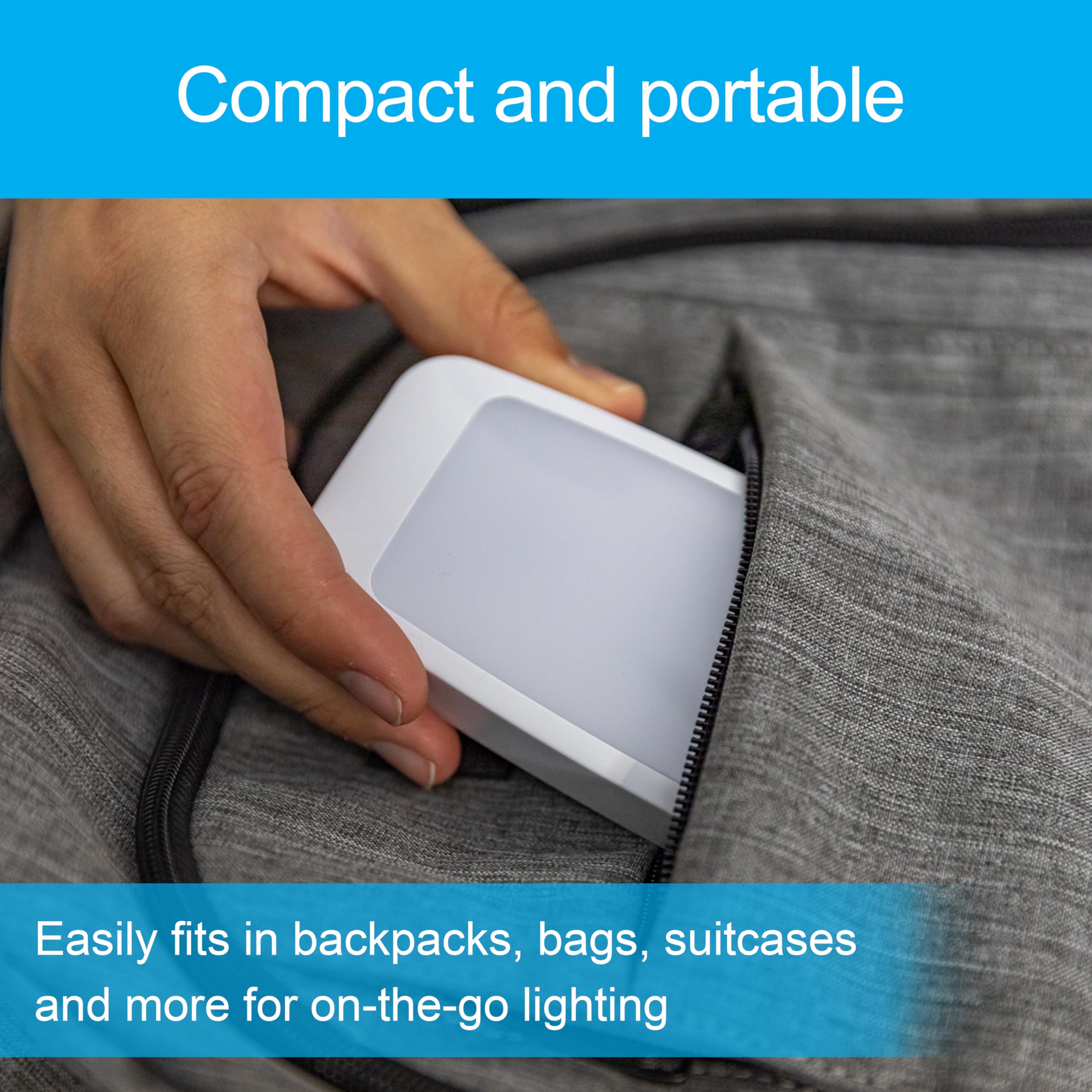 GE 4-in-1 LED Power Failure Night Light, Dusk-to-Dawn Sensor, Foldable Plug, Portable, Flashlight, Ideal for Storm, Outage, Emergency, Blackout, Hurricane, Tornado, White, 29679 - Image 6