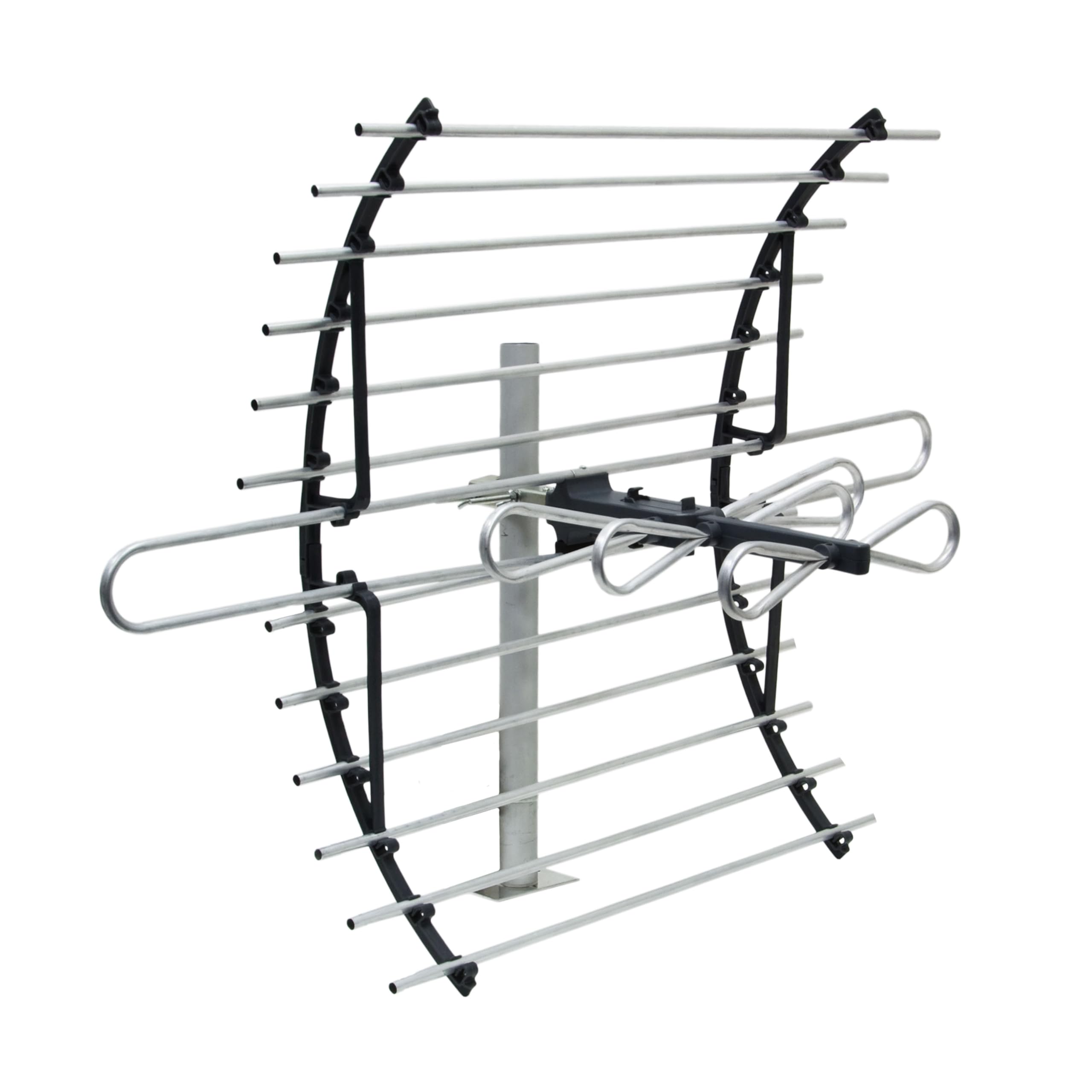 GE Attic Mount Digital TV Antenna, Longe Range, Out of Sight Compact Design, Supports 4K 1080P HD Smart TV VHF UHF, Mount Included for Attic or Outdoor, Weather Resistant, 33692