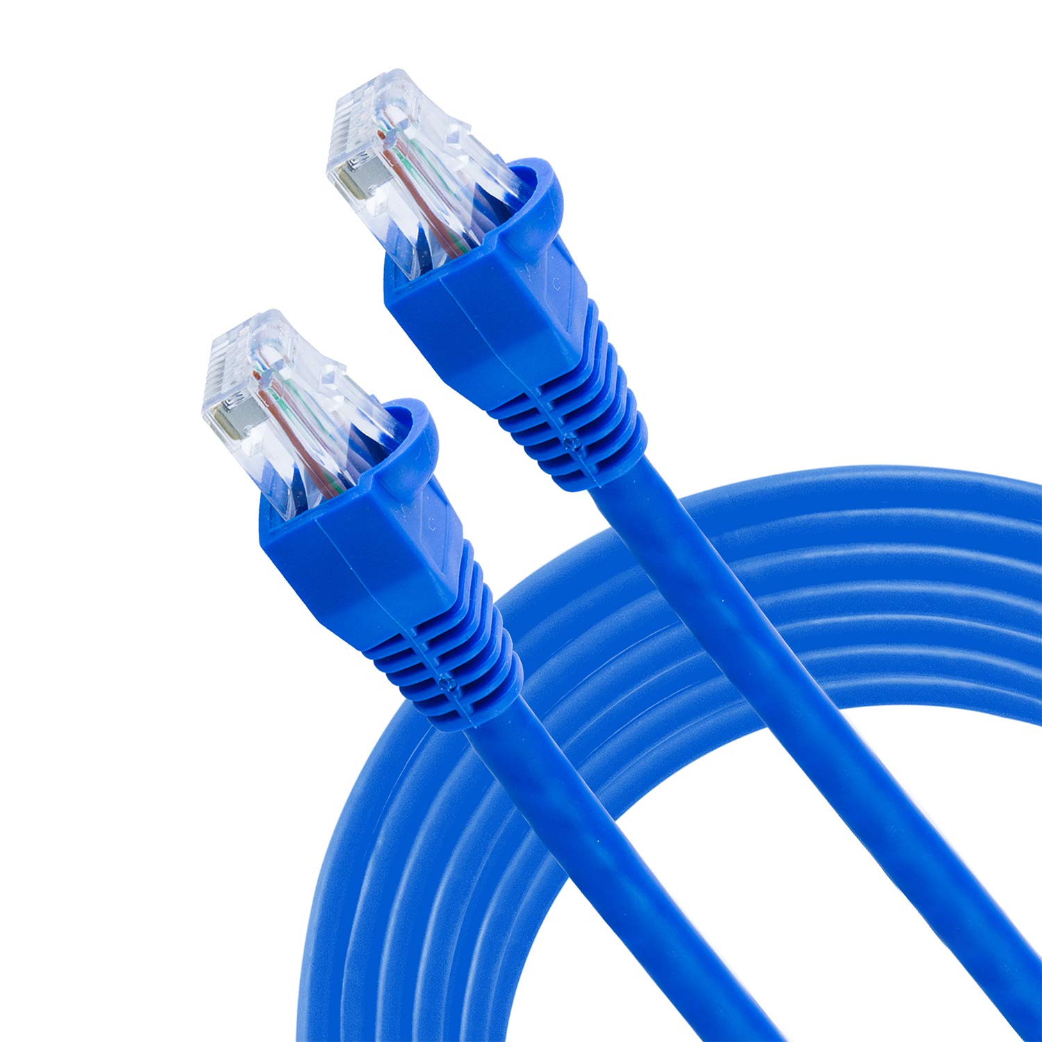 GE Cat6 Ethernet Cable, 25ft Ethernet Cable, Up to 1Gbps, Rated 250 Mhz, UTP, for High Speed Internet Devices, Streaming Devices, Routers, RJ45 Connectors, for Home or Office, Blue, 34503