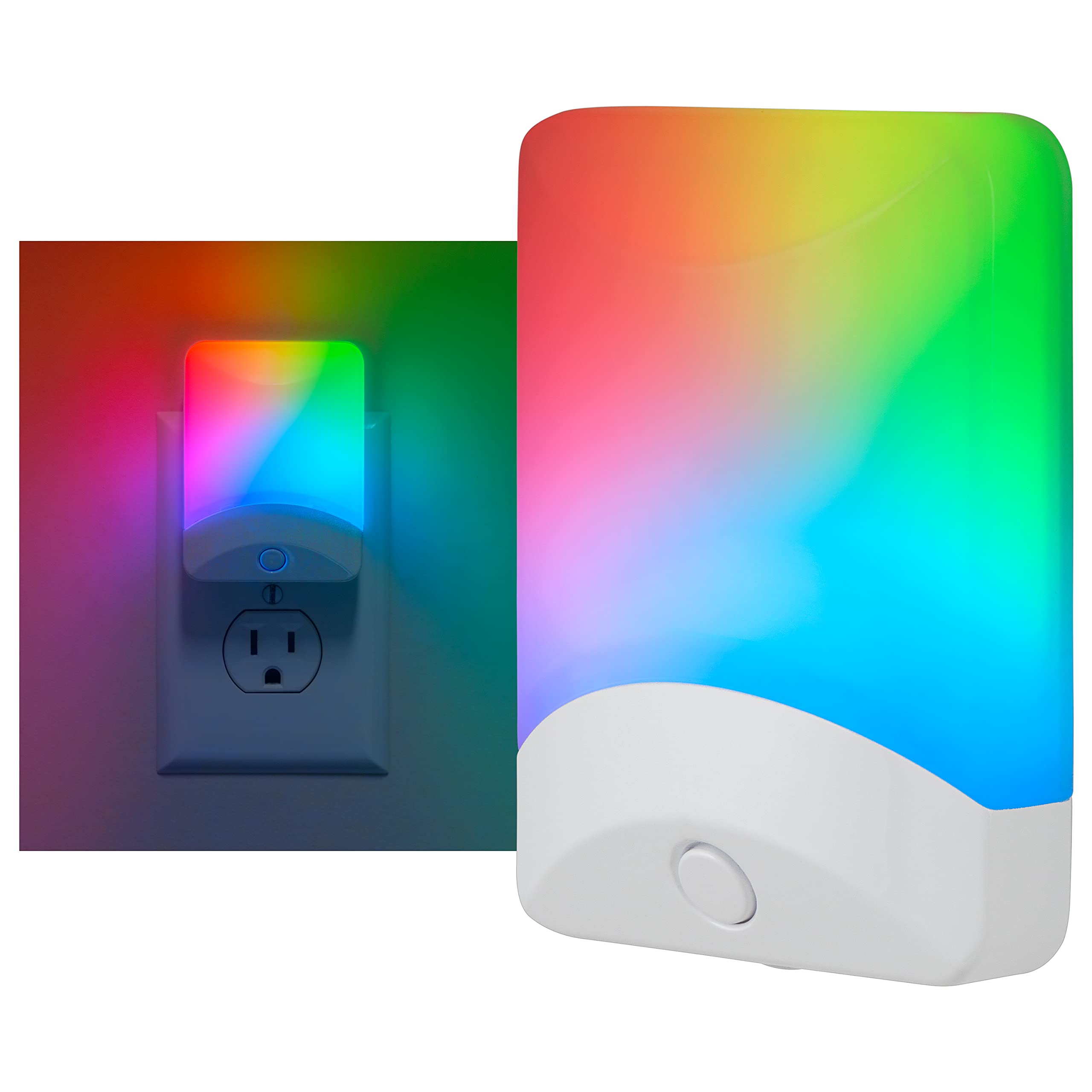 GE Color Changing LED Night Light for Kids, Dusk to Dawn Sensor, Home Decor Apartment Essentials, Wall Lights for Bedroom, Ambient Lighting, Nightlights Plug in, 1 Pack, 34693 - Image 7