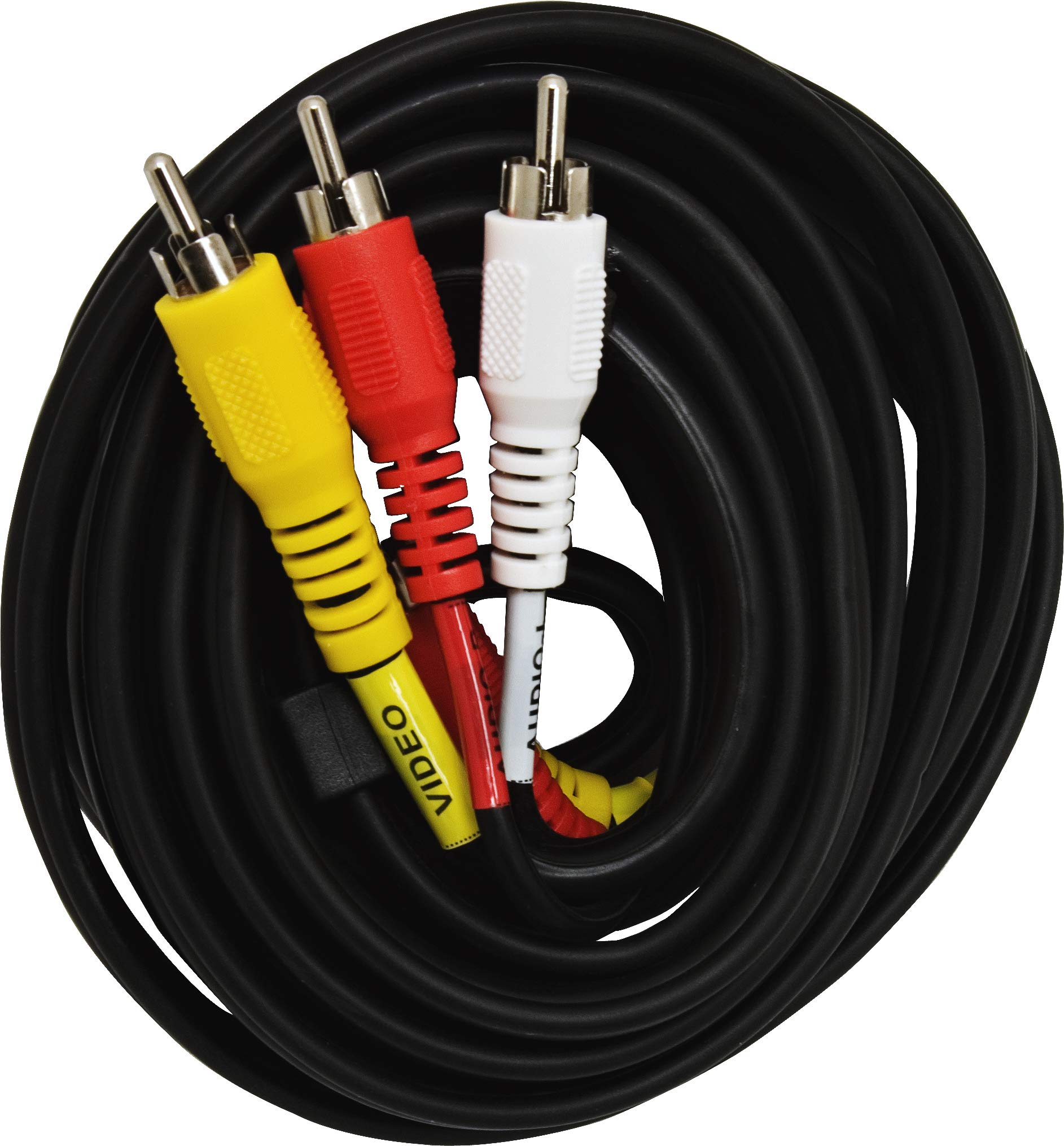 GE Composite Audio/Video Cable, 6 ft. RCA Style Plugs 3-Male to 3-Male, Low Loss, for TV, VCR, DVD, Satellite, and Home Theater Receivers, 23216 - Image 6