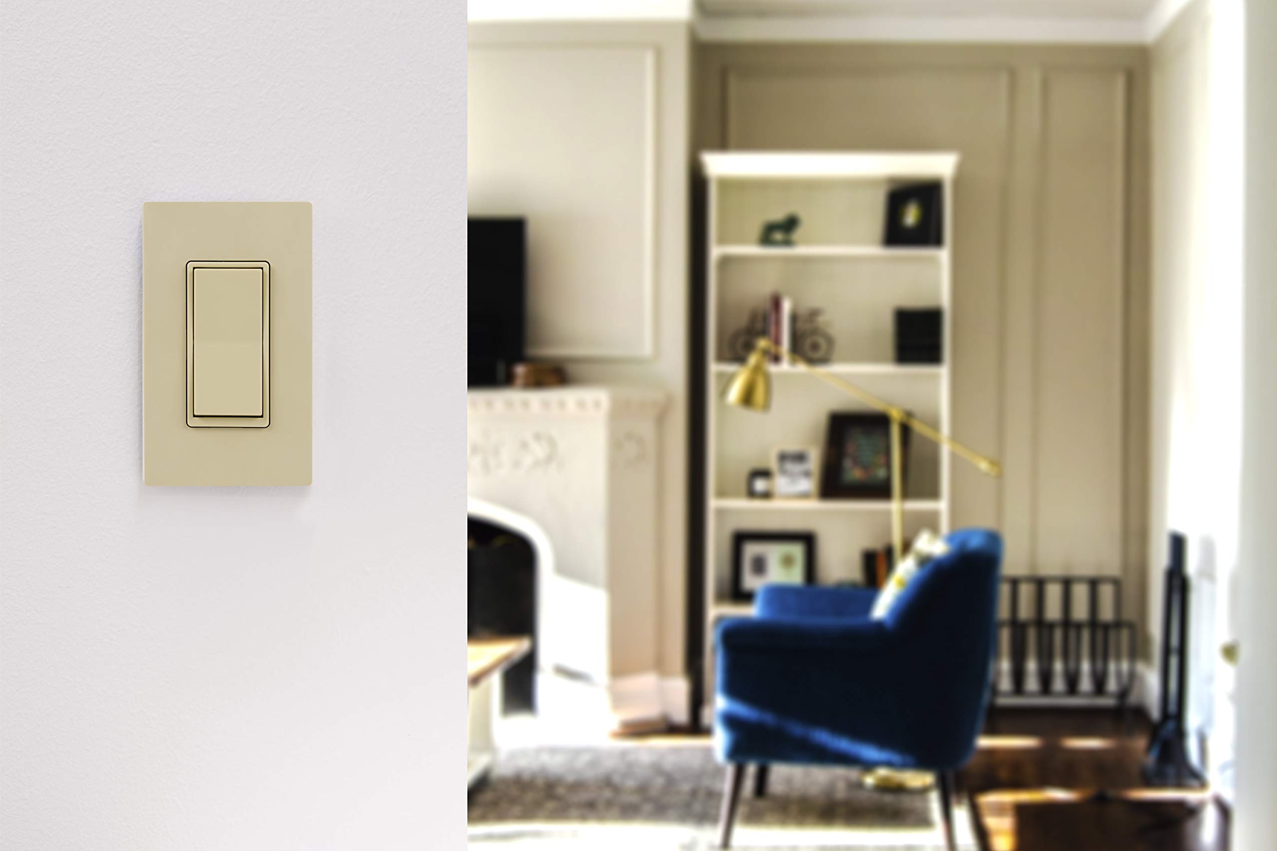 GE Enbrighten Add-On Switch with QuickFit and SimpleWire, GE Z-Wave/GE Zigbee Smart Lighting Controls, Compatible with Alexa, Google Assistant, NOT A STANDALONE SWITCH, Ivory, 47188 - Image 7