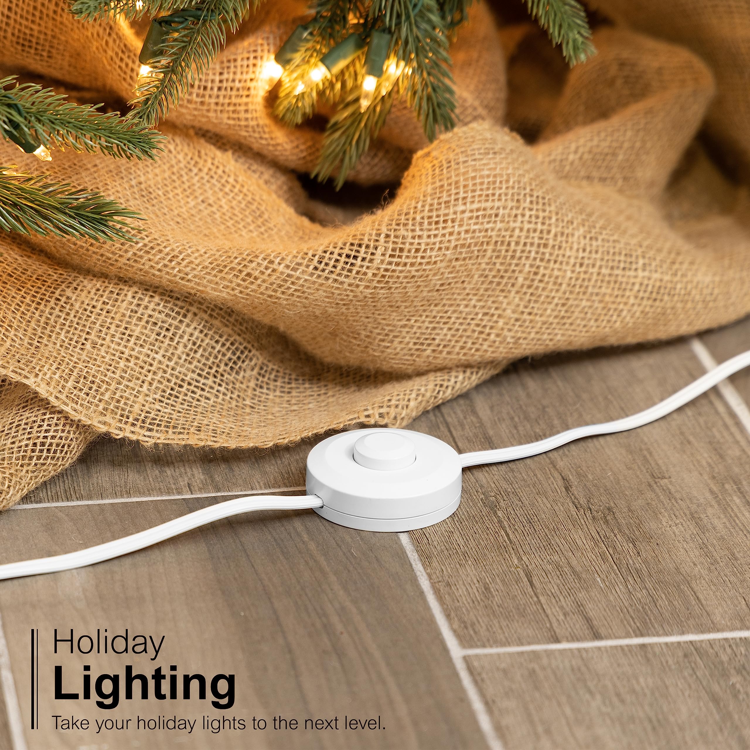 GE Extension Cord with Footswitch 3 Outlet Extension Cord with Multiple Outlets with On Off Switch Perfect for Work from Home Essentials 9ft Power Cord 16 Gauge UL Listed White 42803 - Image 6