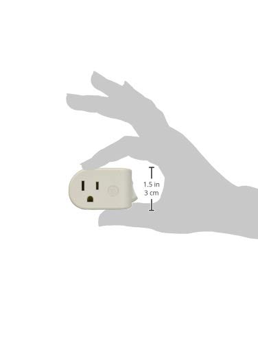GE Grounded On/Off Power Switch, Plug-In, Energy Efficient, Space Saving Design, UL Listed, Gray, 45203 - Image 6