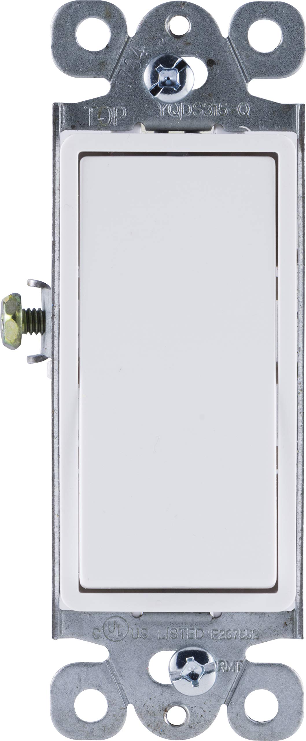 GE Grounding Paddle Rocker Switch 25 Pack, Single Pole, In Wall On/Off Power Switch Replacement for Ceiling Fans & Lights, 15 Amp, Great for Home, Office & Kitchen, UL Listed, White, 44018 - Image 3