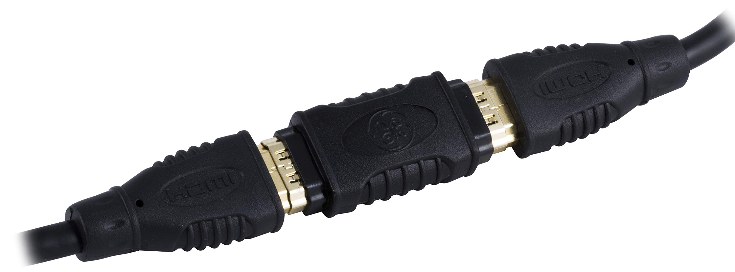 GE HDMI Coupler Adapter, Female to Female Extender, Full 1080p and 4K Compatible, Extend The Length of Two HDMI Cables, 33585