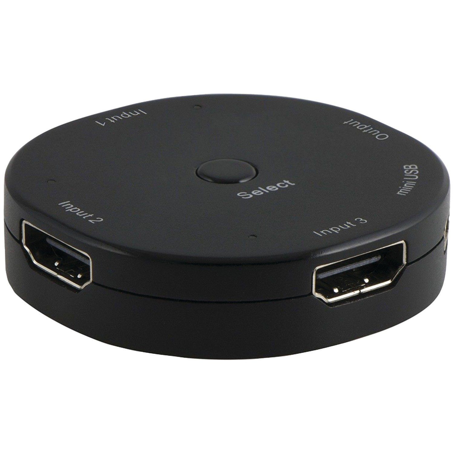 GE Home Electrical GE 3 Device HDMI Switch, Use with 4K Smart TV Roku Xbox PS3 PS4 Fire Stick DVD Blue Ray Fire TV HDTV Cable Box PC, 4K 1080p 60 FPS, Ultra HD, HDCP 2.2, Black, 33624