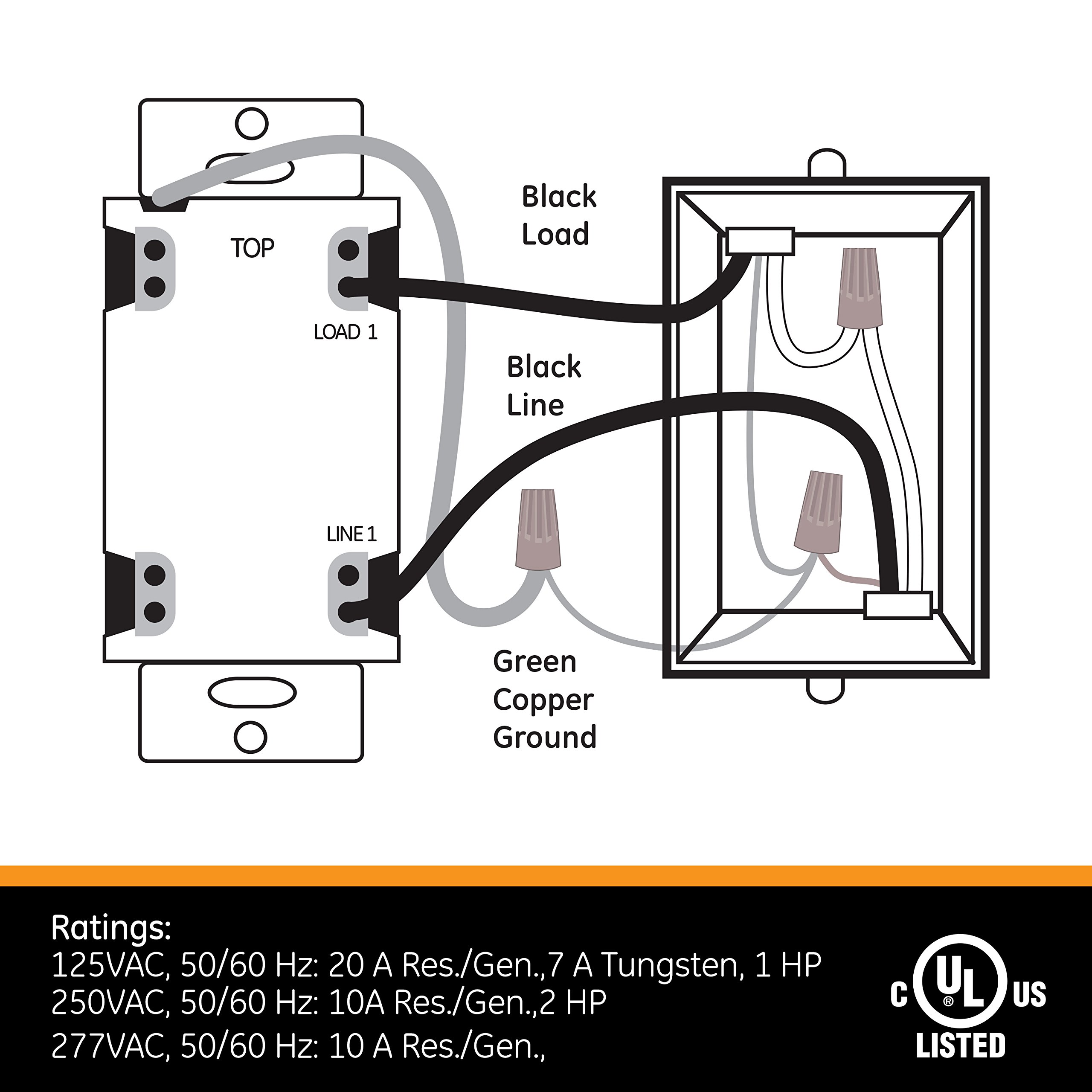 GE In-Wall Mechanical Countdown Timer Switch, Spring Wound, Up to 15 Minutes, 1-Minute Intervals, No Neutral Wire Needed, Ideal for Lights, Exhaust Fans, Heaters, LED, 15303 - Image 6