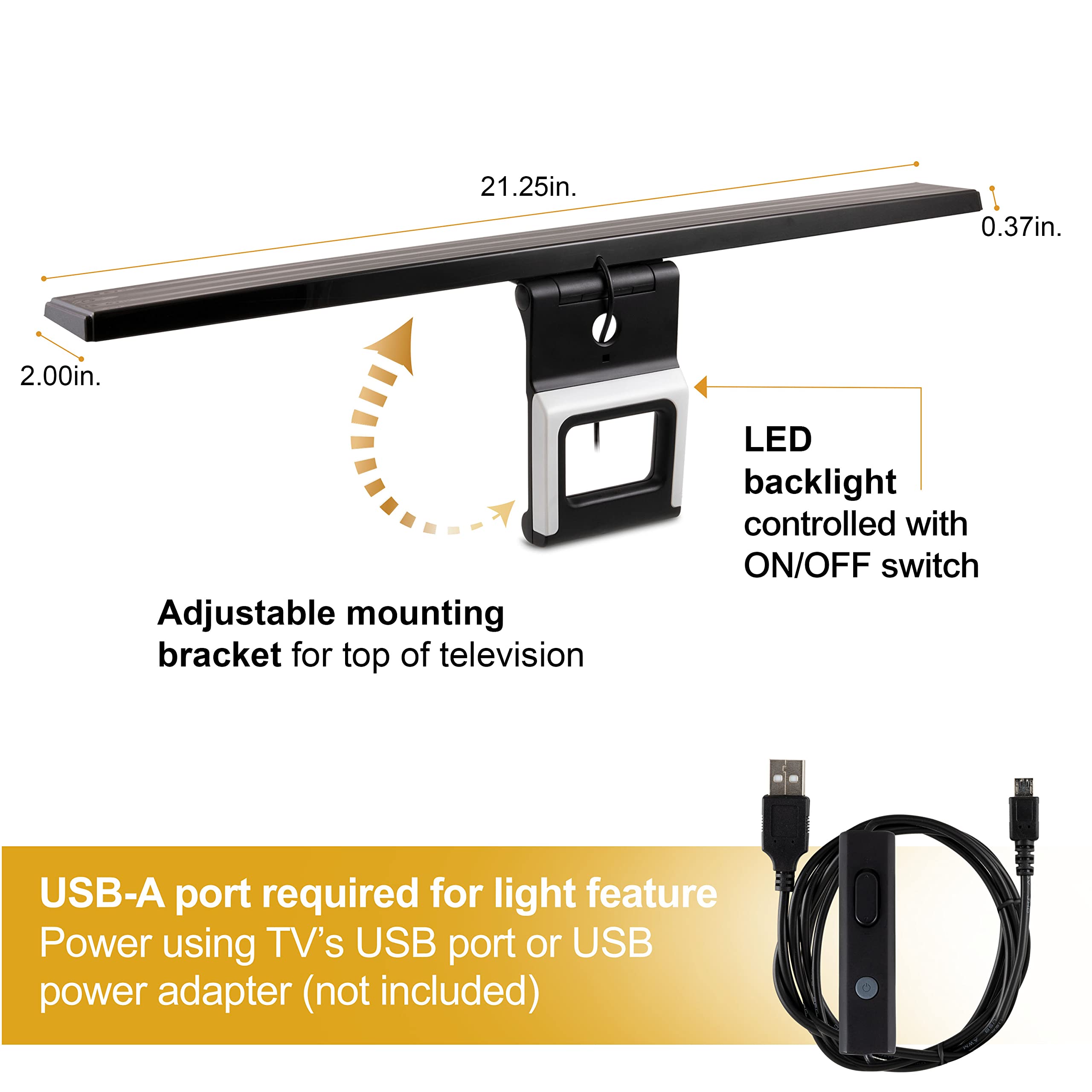 GE LED Enlighten HD Color Changing RGB Backlight Hover TV Antenna, 4K 1080P Digital HDTV VHF UHF, TV Antenna for Smart TV, Long Range TV Antenna Indoor, 57284 - Image 2