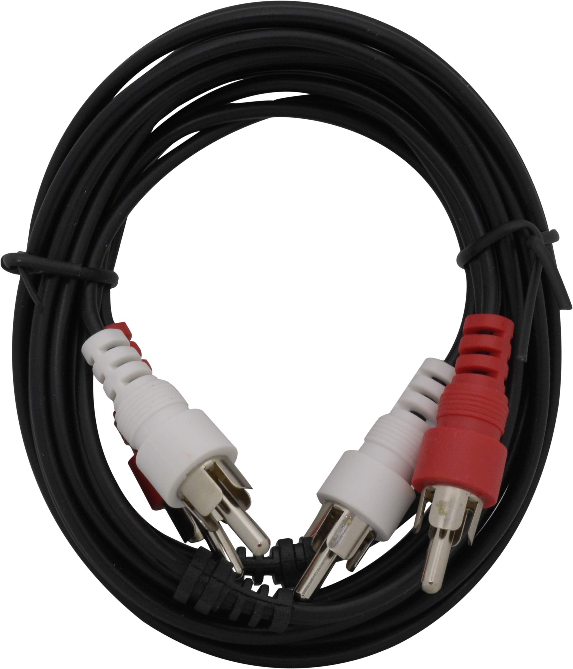 GE Stereo Audio Cable, 6ft. RCA Style Plugs 2-Male to 2-Male, for TV, VCR, DVD, Satellite, and Home Theater Receivers, 33571 - Image 4