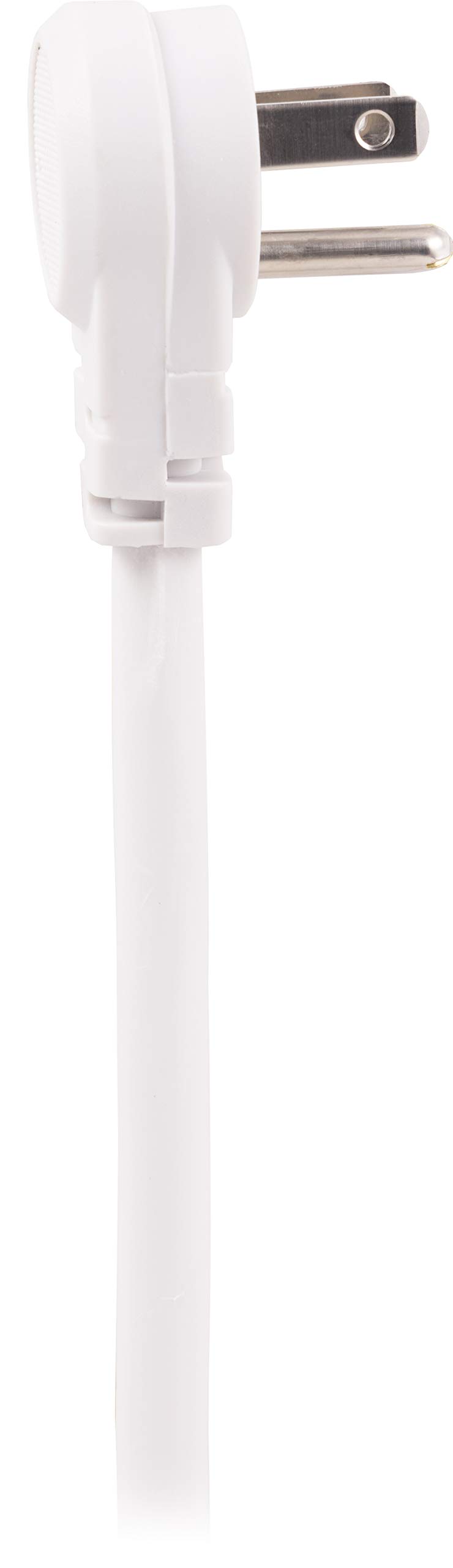 GE Surge Protector, 4 Outlets 2 USB Ports, Extra Long 8ft. Power Cord, White, 25798 - Image 4