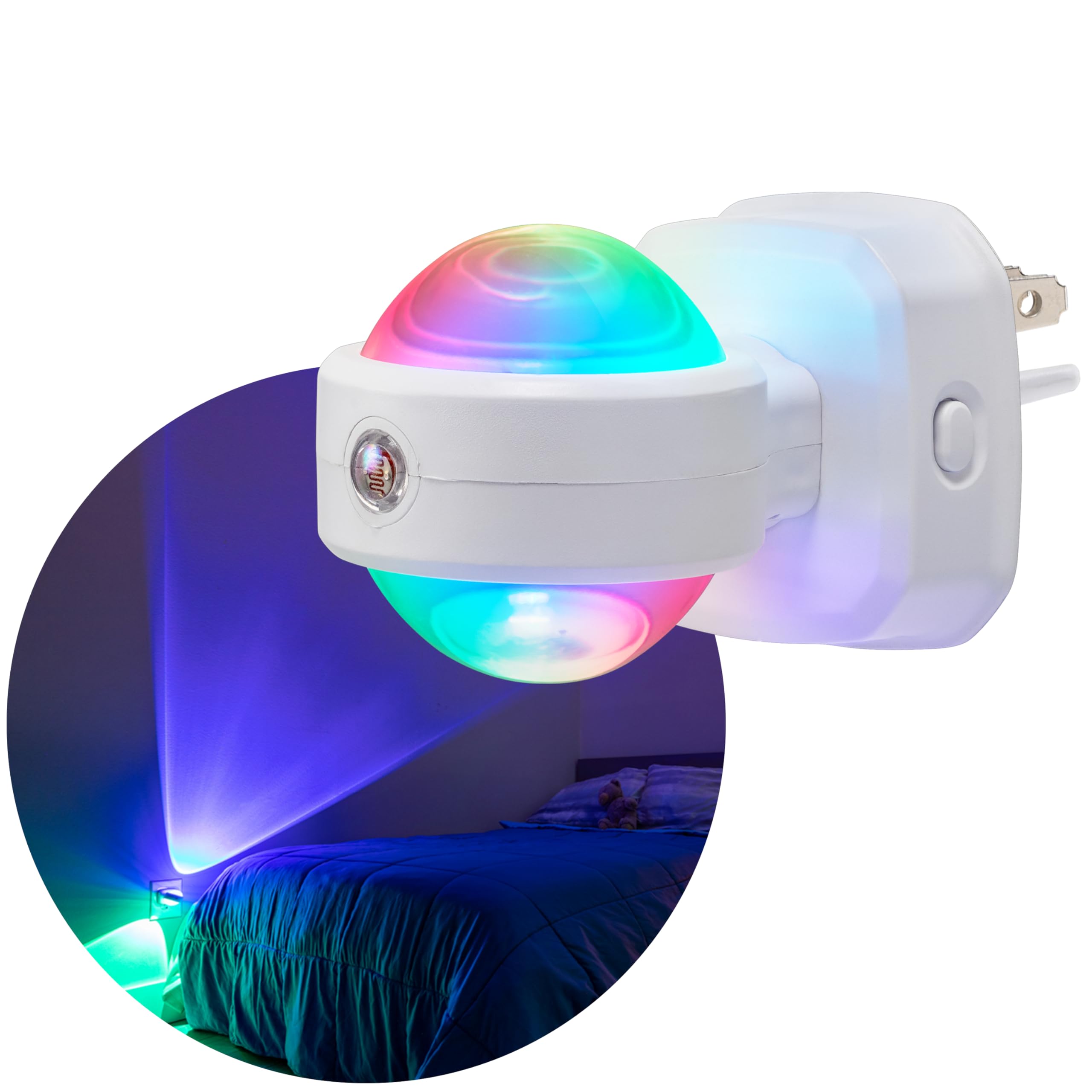 GE Swivel Sconce LED Night Lights Plug Into Wall for Home Decor Color Changing Dimmable Rotating Dusk to Dawn Sensor, Ambient Lighting, Apartment Essentials 1 Pack 81041 - Image 9