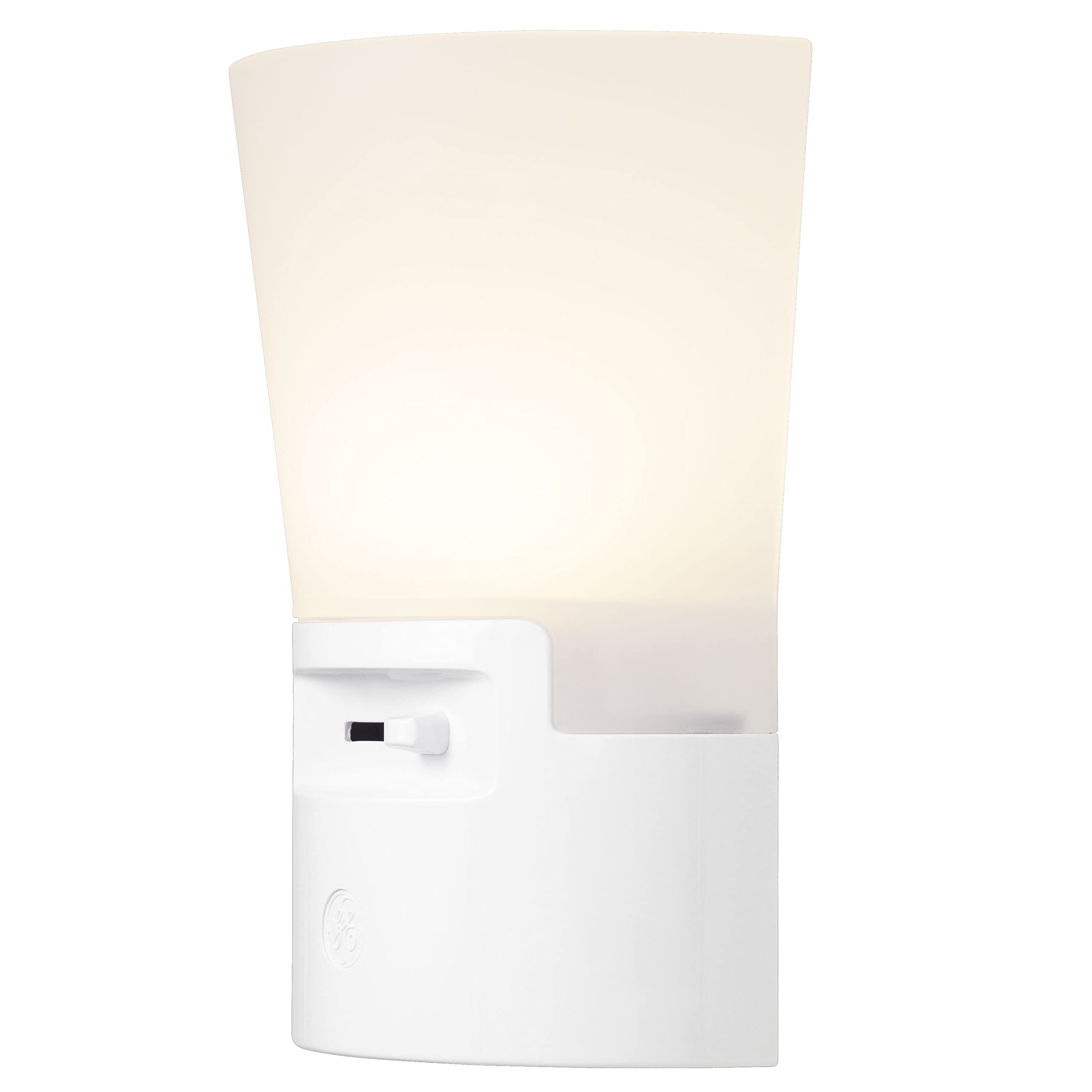 GE Ultrabrite Dimmable Sconce LED Night Light GEPlug-In, Energy Efficient, Dusk-to-Dawn Sensor, Adjustable Brightness, Ideal for Bedroom, Bathroom, Hallway, Nursery, White, 45123, 1 Pack, - Image 8