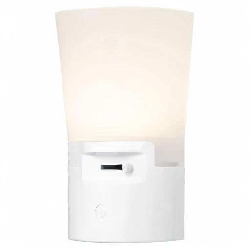 GE Ultrabrite Dimmable Sconce LED Night Light GEPlug-In, Energy Efficient, Dusk-to-Dawn Sensor, Adjustable Brightness, Ideal for Bedroom, Bathroom, Hallway, Nursery, White, 45123, 1 Pack, - Image 9