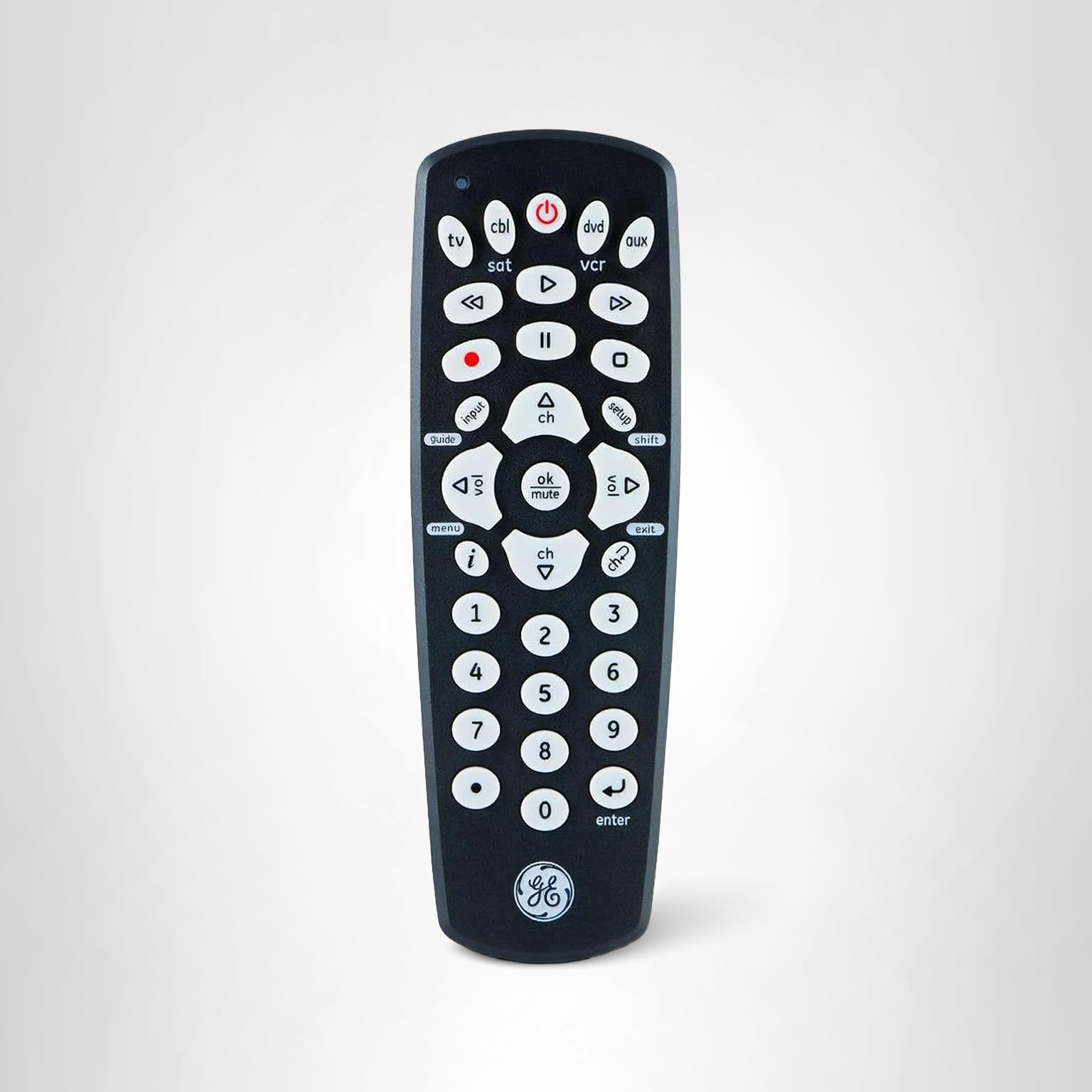 GE Universal Remote Control for Samsung, Vizio, LG, Sony, Sharp, Roku, Apple TV, TCL, Panasonic, Smart TVs, Streaming Players, Blu-ray, DVD, 4-Device, Black, 34708 - Image 6