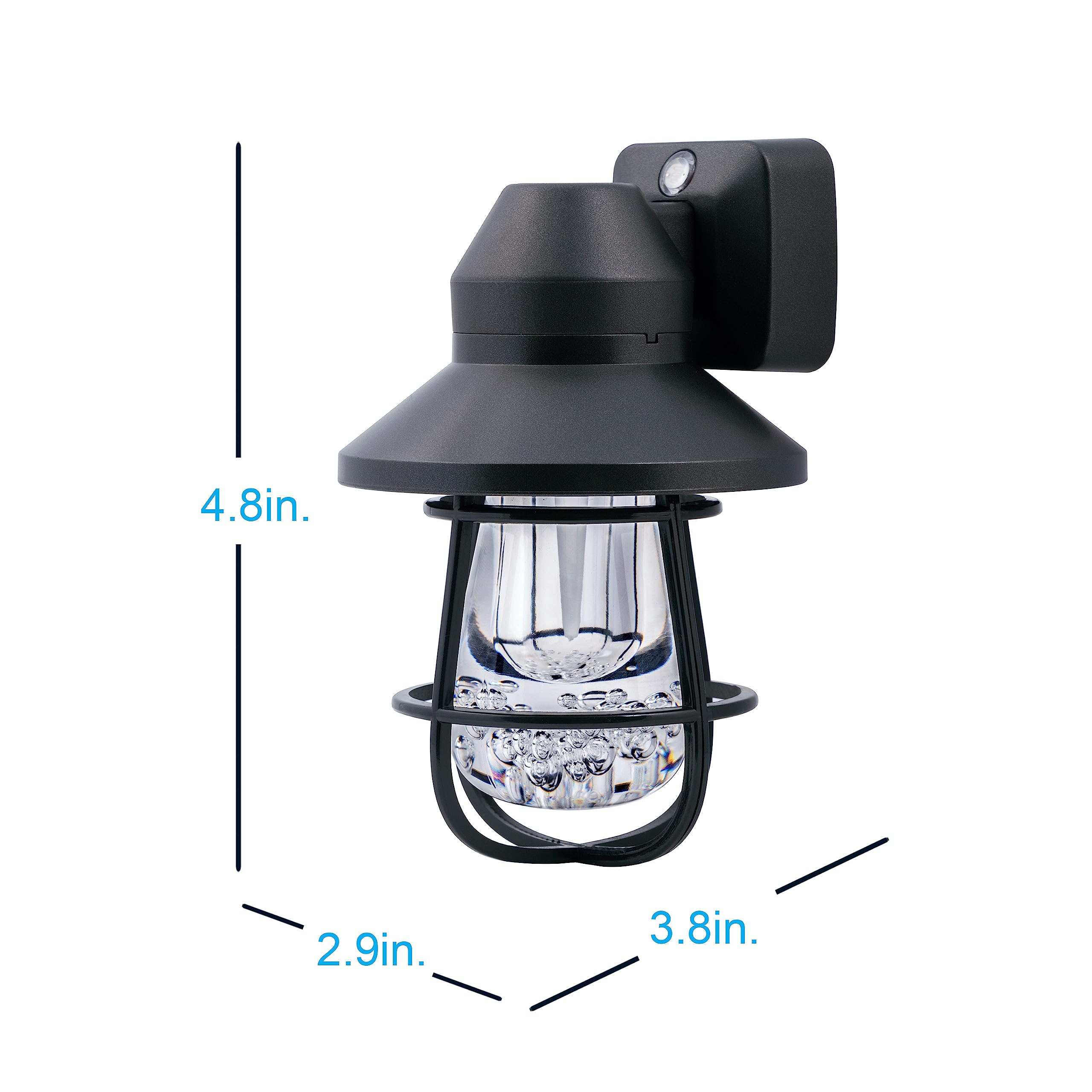 GE Vintage LED Night Light, Plug-in, Dusk to Dawn Sensor, Farmhouse Decor, Mood Lighting, Home Decor, Ambient Lighting, LED Lights for Bedroom, Bathroom, Kitchen, Hallway, 38628, Black, 1 Pack - Image 5
