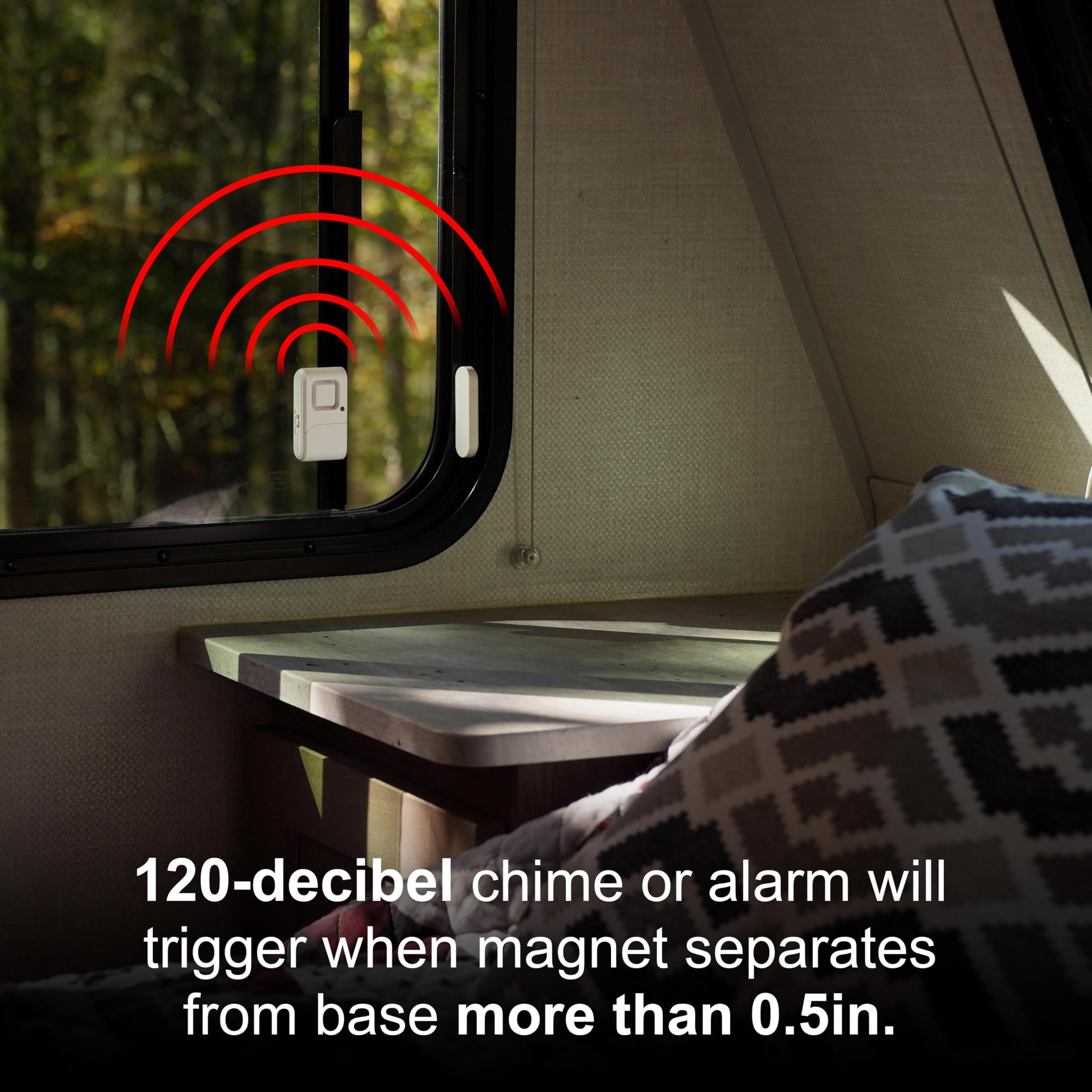 UltraPro Personal Security Window and Door Alarm, 4 Pack, DIY Protection, Burglar Alert, Wireless Chime/Alarm, Easy Installation, Home Security, Ideal for Home, Garage, Apartment and More, 45174 - Image 4